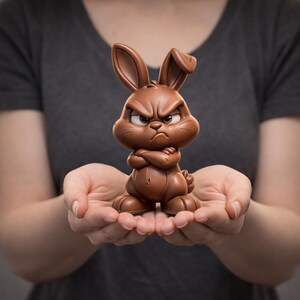 Printable Easter bunny figurine Easter 3d print files