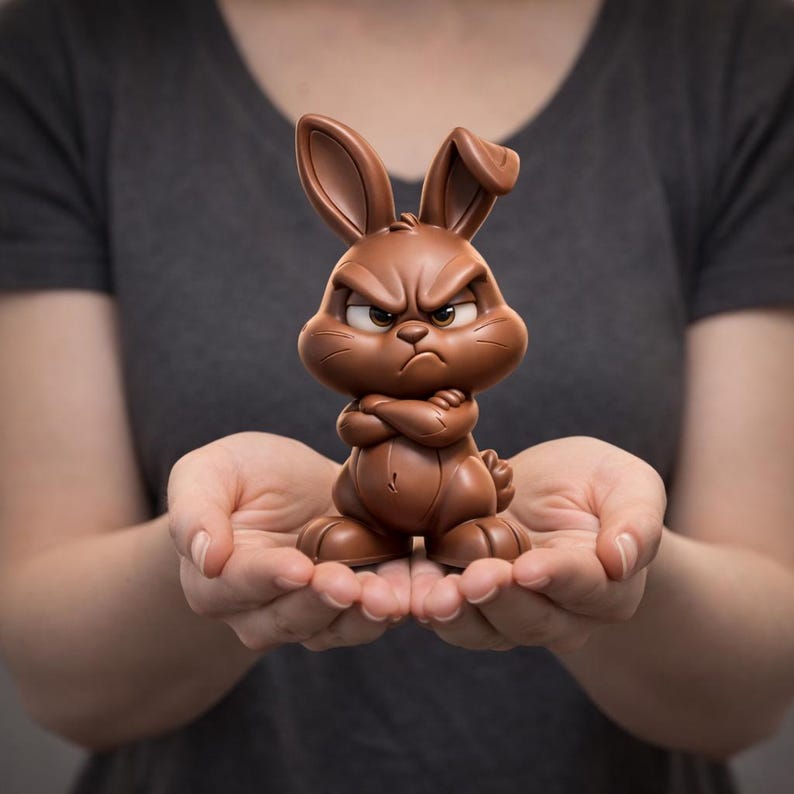 Printable Easter bunny figurine Easter 3d print files