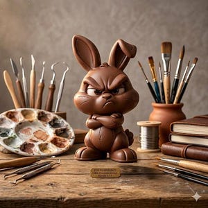 Easter bunny 3D print model