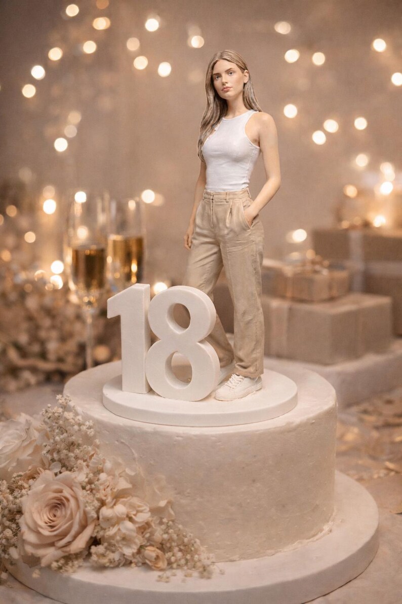 Custom 18th Birthday Cake Topper From Photo for Son or Daughter ...