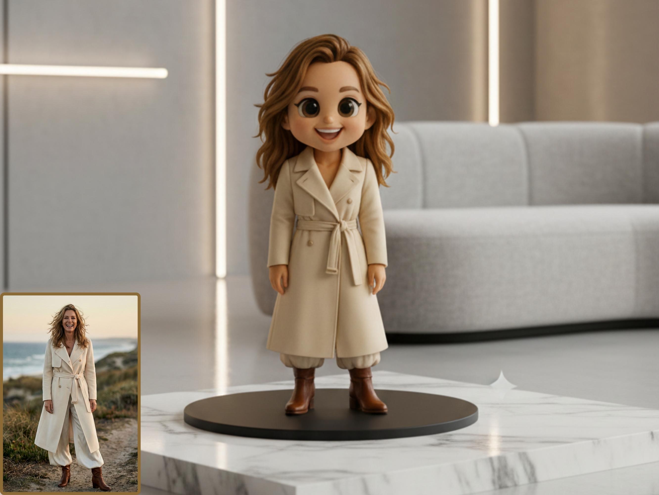 Custom 3D Mini Figurine From Photo | Personalized Mini Figure Gift ...