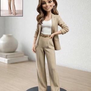 Individuell gestaltete 3D-Figuren nach Foto, Cartoon-Karikatur-Figur, personalisiertes Geschenk für Paare, Freundinnen, Familien, Jahrestage, Geburtstage, Dekoration