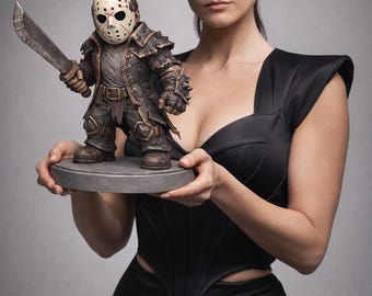 Grimwood Slasher STL File 3D Printable Horror Figure Dark Forest Monster Statue for Display Digital Download