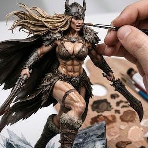 3D printable warrior model