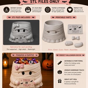 Mummy Candy Bowl Digital Download