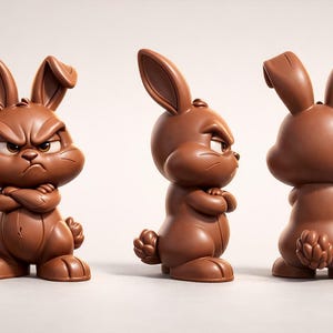 Funny holiday bunny STL