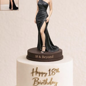 Custom 18th Birthday Cake Topper from Photo for Son or Daughter Personalized Chapter 18 Figurine Keepsake Gift for Teen Birthday Celebration