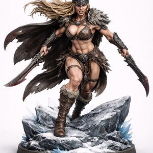 Dynamic warrior miniature STL