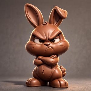 Chocolate Easter bunny 3D print