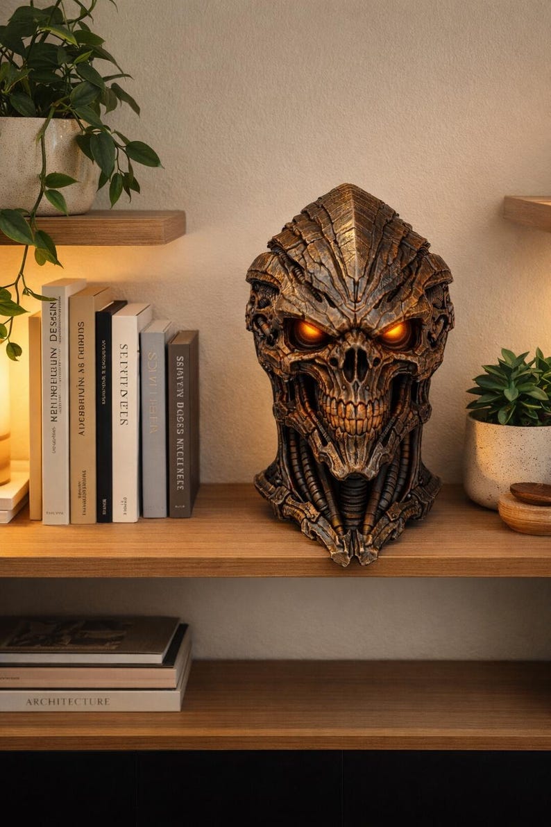 Alien Skull STL File | Voidborn Alien Skull 3D Print Model | Sci Fi ...