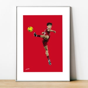 Stefan Bajcetic Liverpool FC Football Poster Digital print