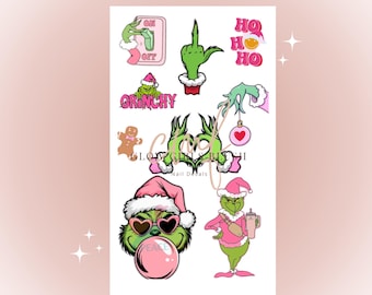 Christmas  water decals nailart