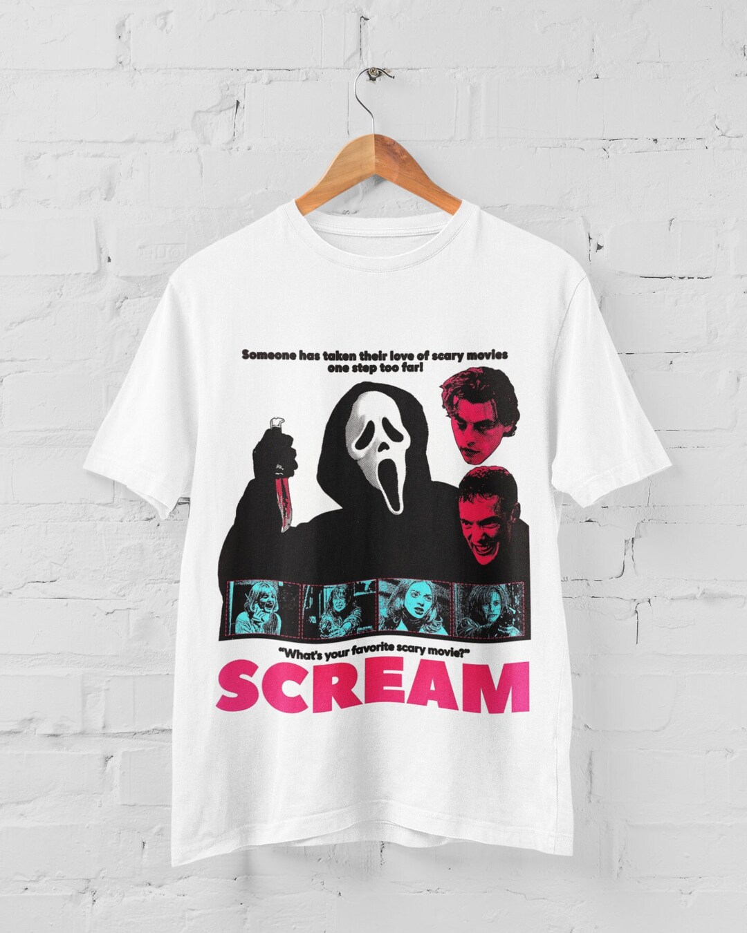 Scream Movie Tshirt, Scream 1996 Movie Shirt, Horror Movies Tshirt