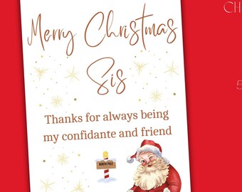 Hallmark Weihnachtskarte Für Schwester – Mit Abtrennbarem Erinnerungsstück, Festlich & Persönlich