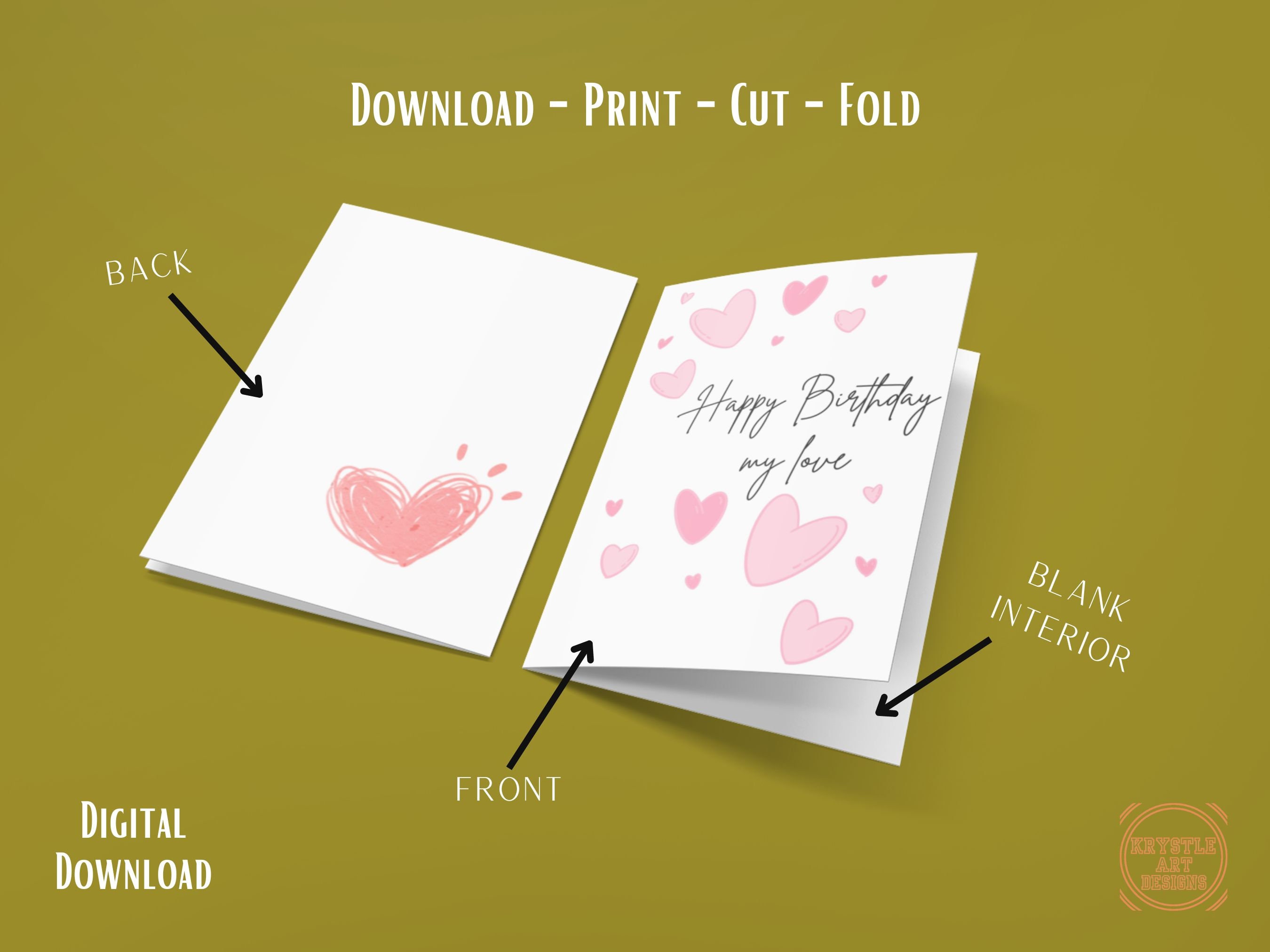 Printable Birthday Card Romantic Birthday Card for Boyfriend Digital ...