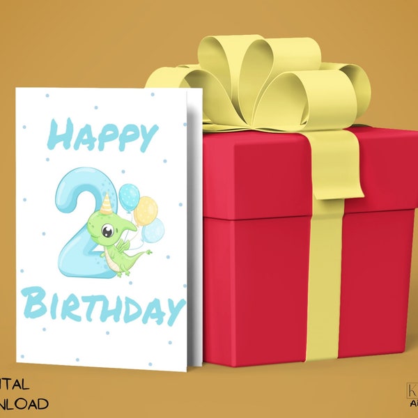 2nd Birthday Card - Etsy