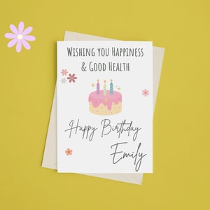 Biglietto di auguri di compleanno personalizzato stampabile. Biglietto di auguri di compleanno personalizzato. Biglietto di auguri di compleanno stampabile. Crea il tuo biglietto di auguri di compleanno personalizzato. Stampabile.