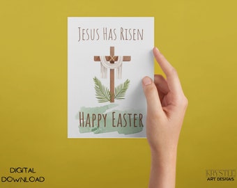 Printable Easter Card | Easter Card Printable | DIY Easter | Card Easter | Instant Download | Happy Easter | Envelope Template included