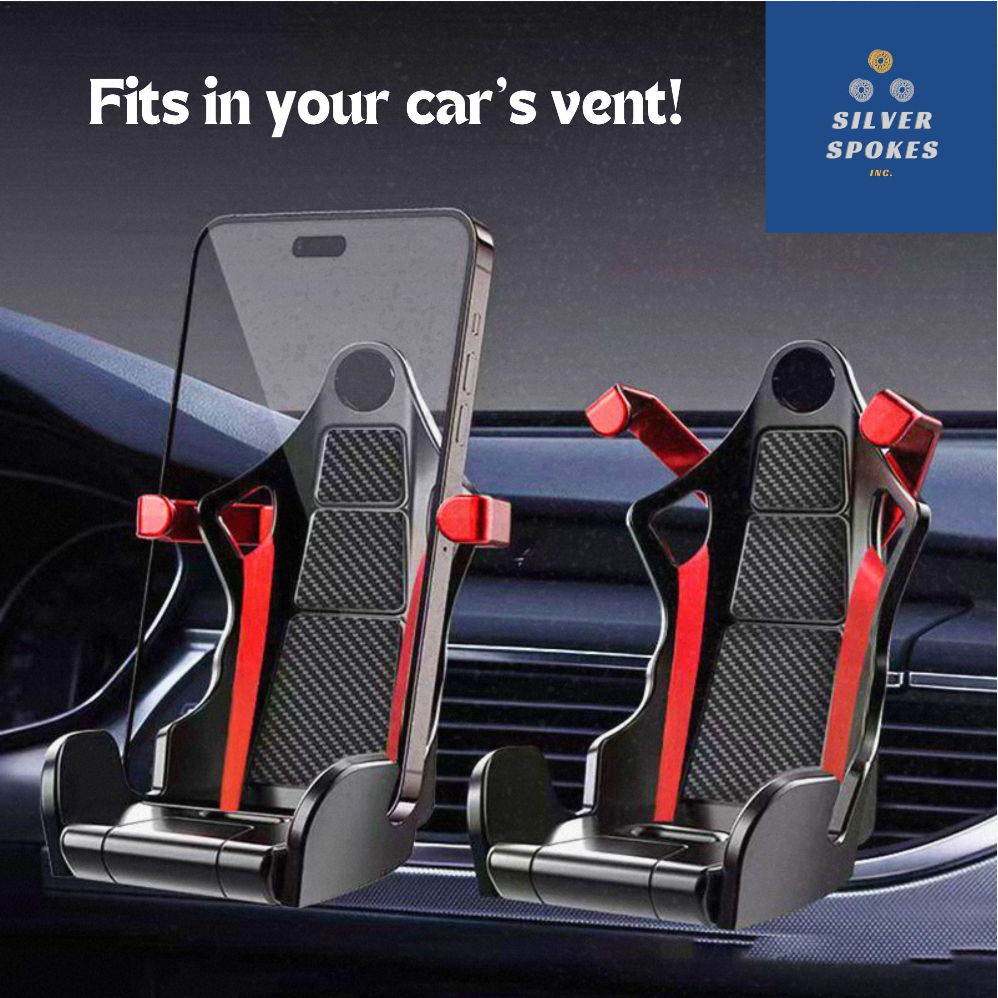 Car Seat Phone Holder, Car Phone Holder, Bucket Seat, Car Vent Phone