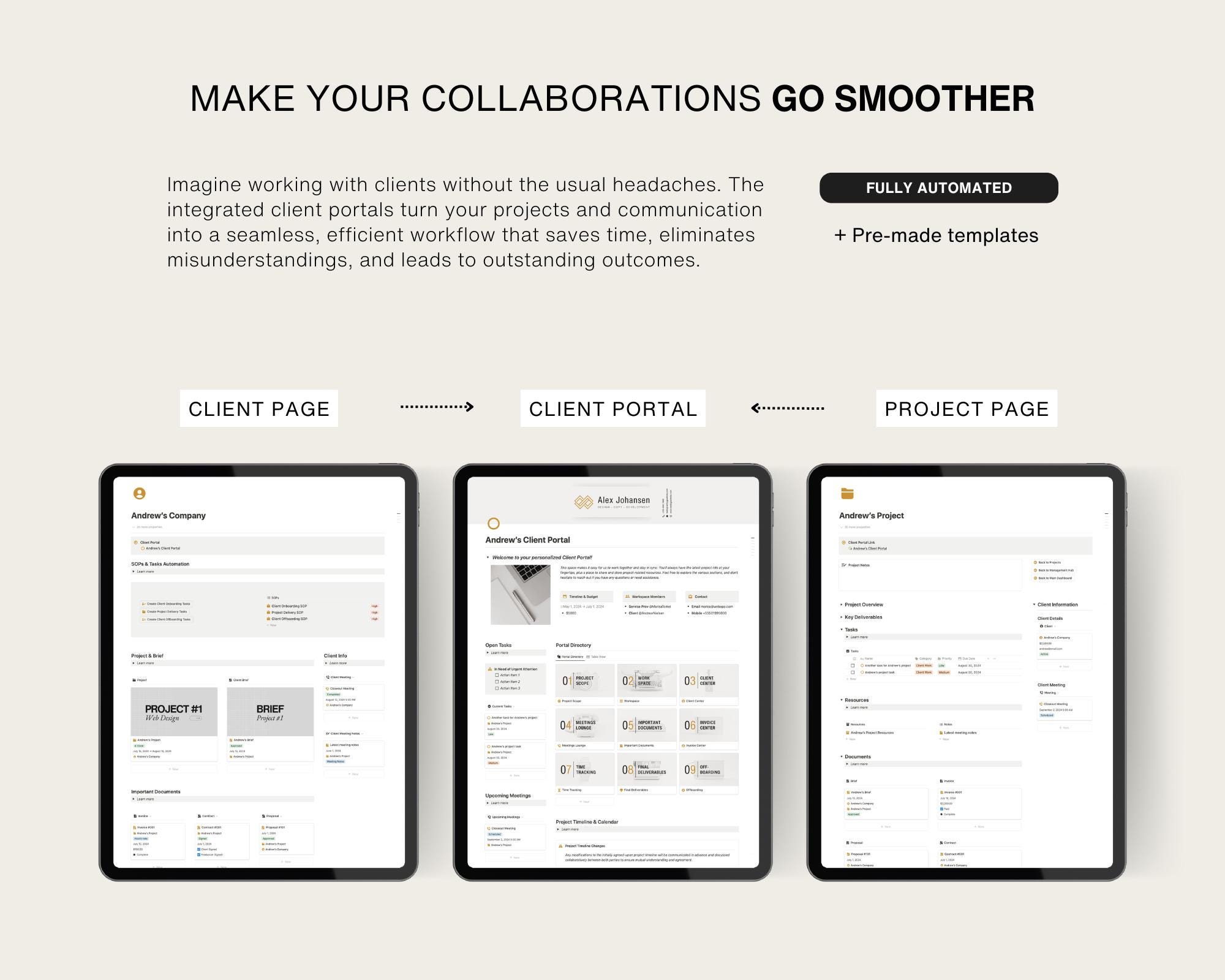 Notion Business Planner Template With Integrated Client Portals ...