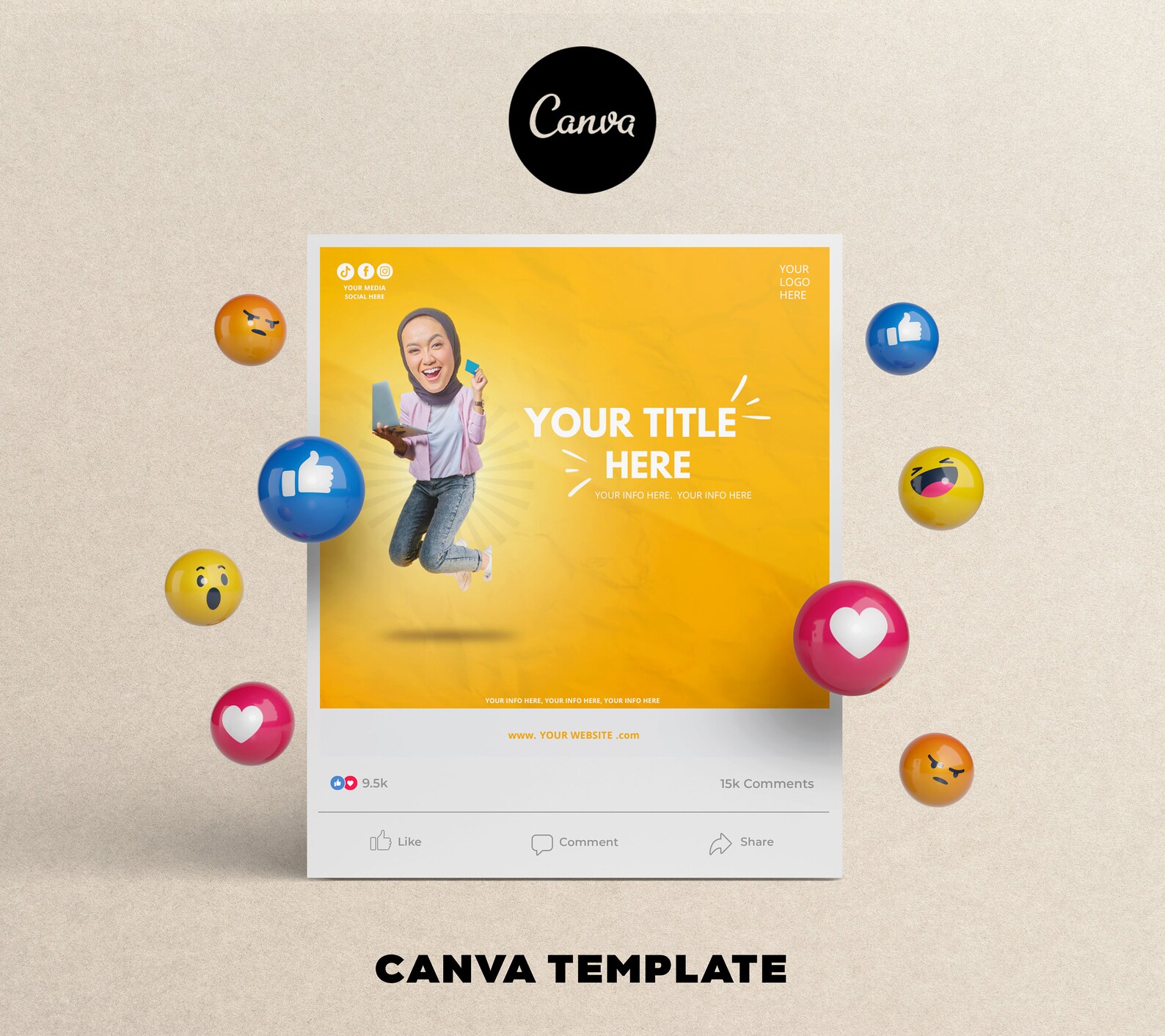 CANVA POSTER TEMPLATE - Etsy