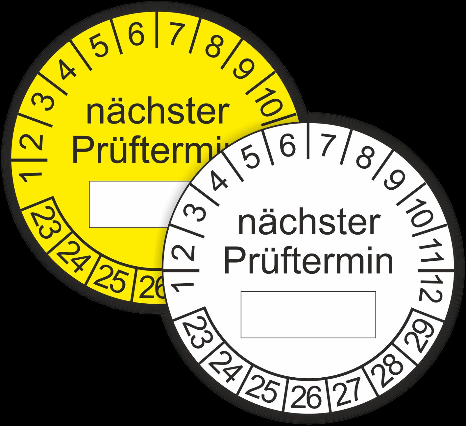 Geprüft nach VDE 0100 - Prüfplaketten, fälschungssicher, auf Bogen