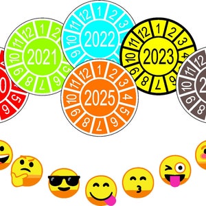 Emoji-Emoticons-Wandaufkleber, Vinyl, 3 Größen erhältlich, 75 x 100 cm, 19  Stück