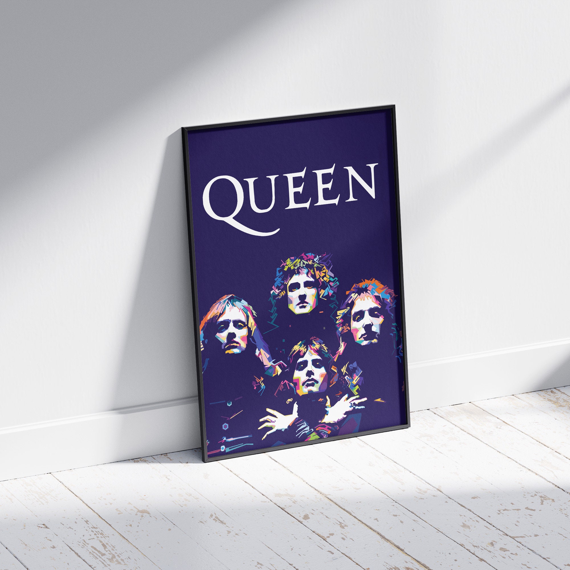 Queen poster, Freddie Mercury poster, Queen Band Music Poster