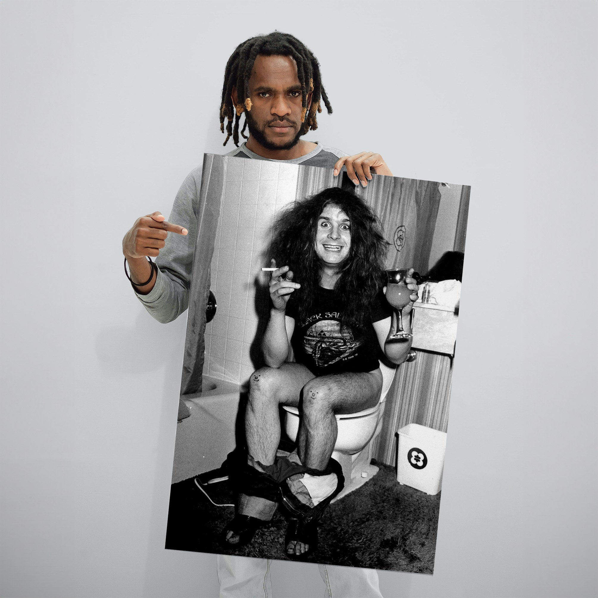 ozzy osbourne toilet print