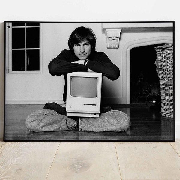 Affiche de Steve Jobs, Time magazine Think Different Apple Canvas Wall art print