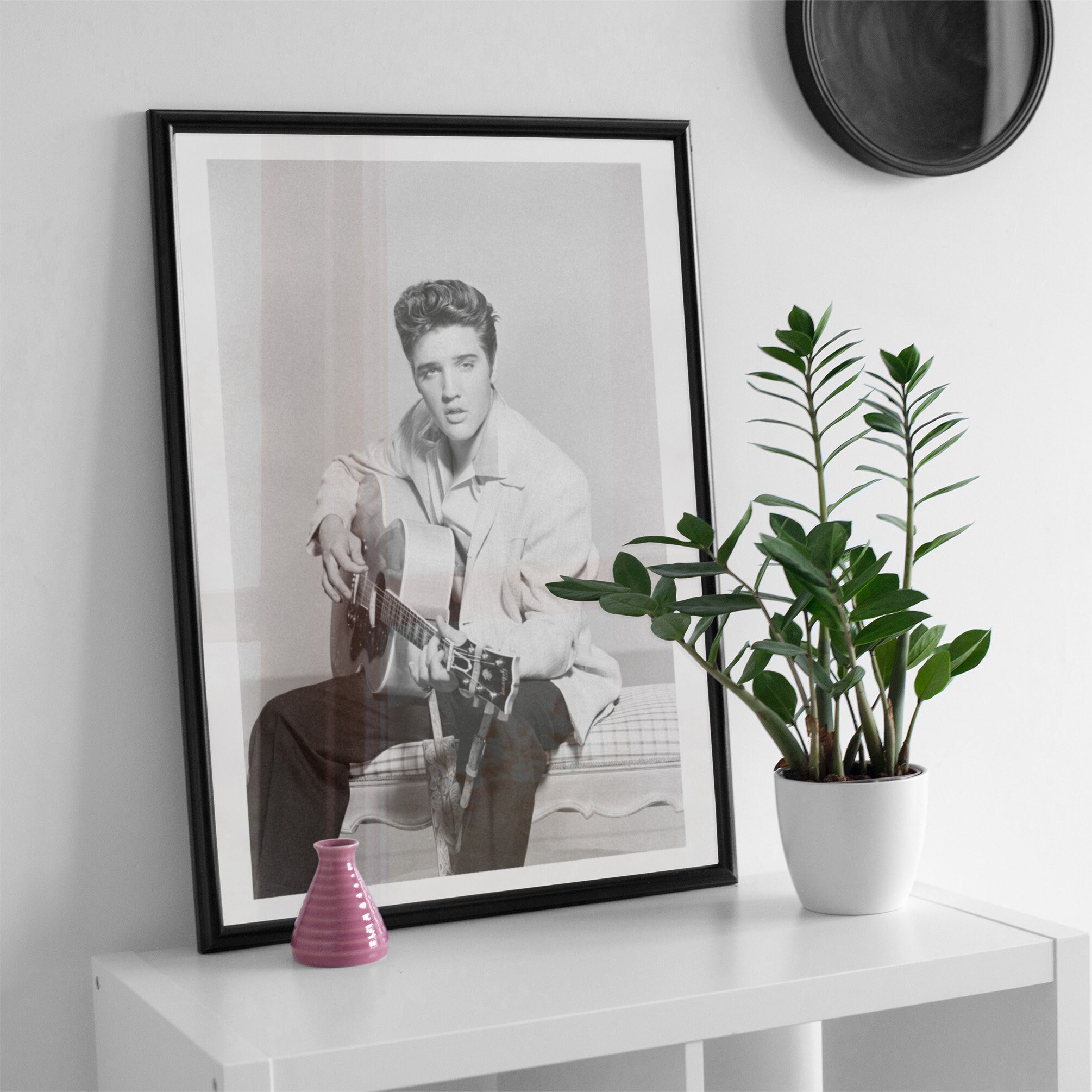 Elvis Presley Photoshoot Poster Print, Rock and Roll King Canvas Wall