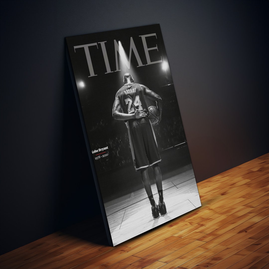 Kobe Bryant Leinwanddruck 50x75cm - NBA Basketball Wandbild Ohne Rahmen