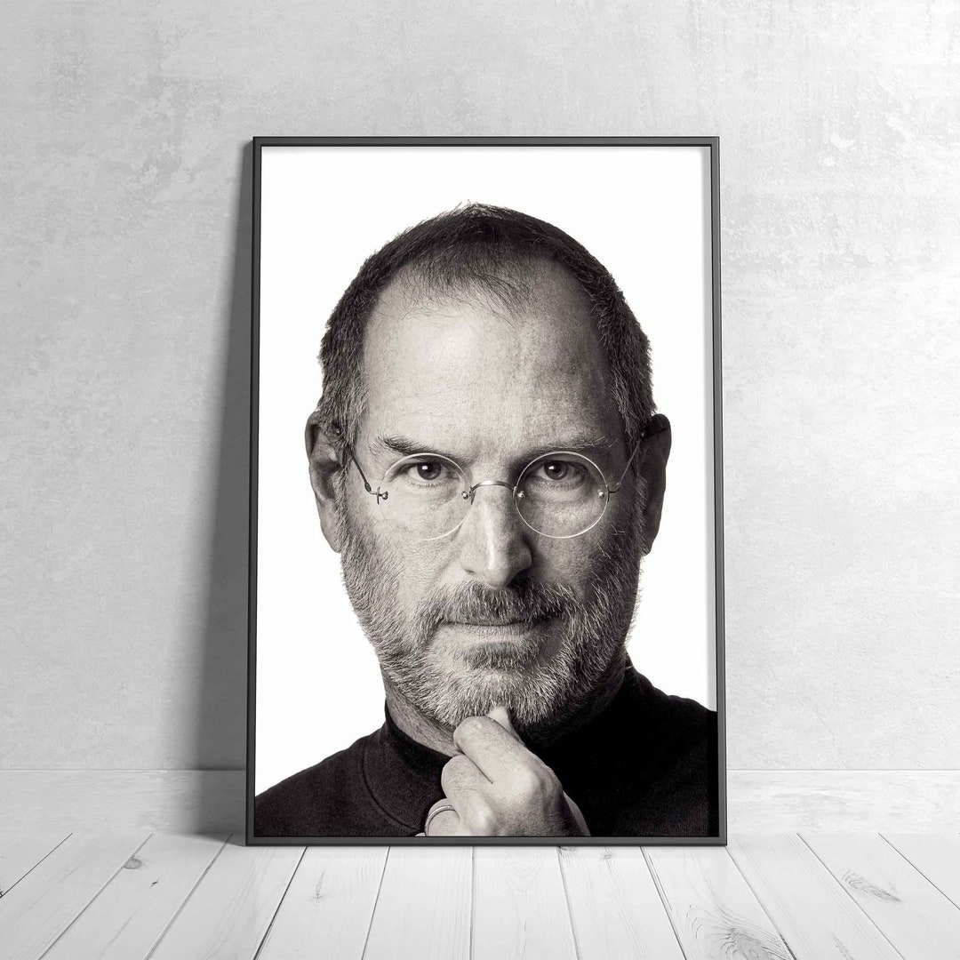 Steve Jobs Poster Think Different Apple Canvas Wall Art Etsy