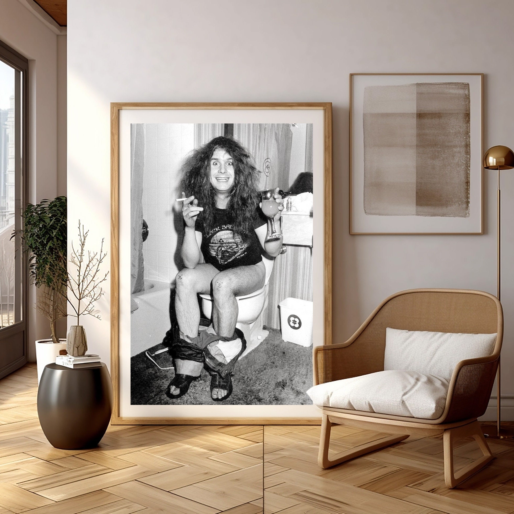 ozzy osbourne on the toilet poster