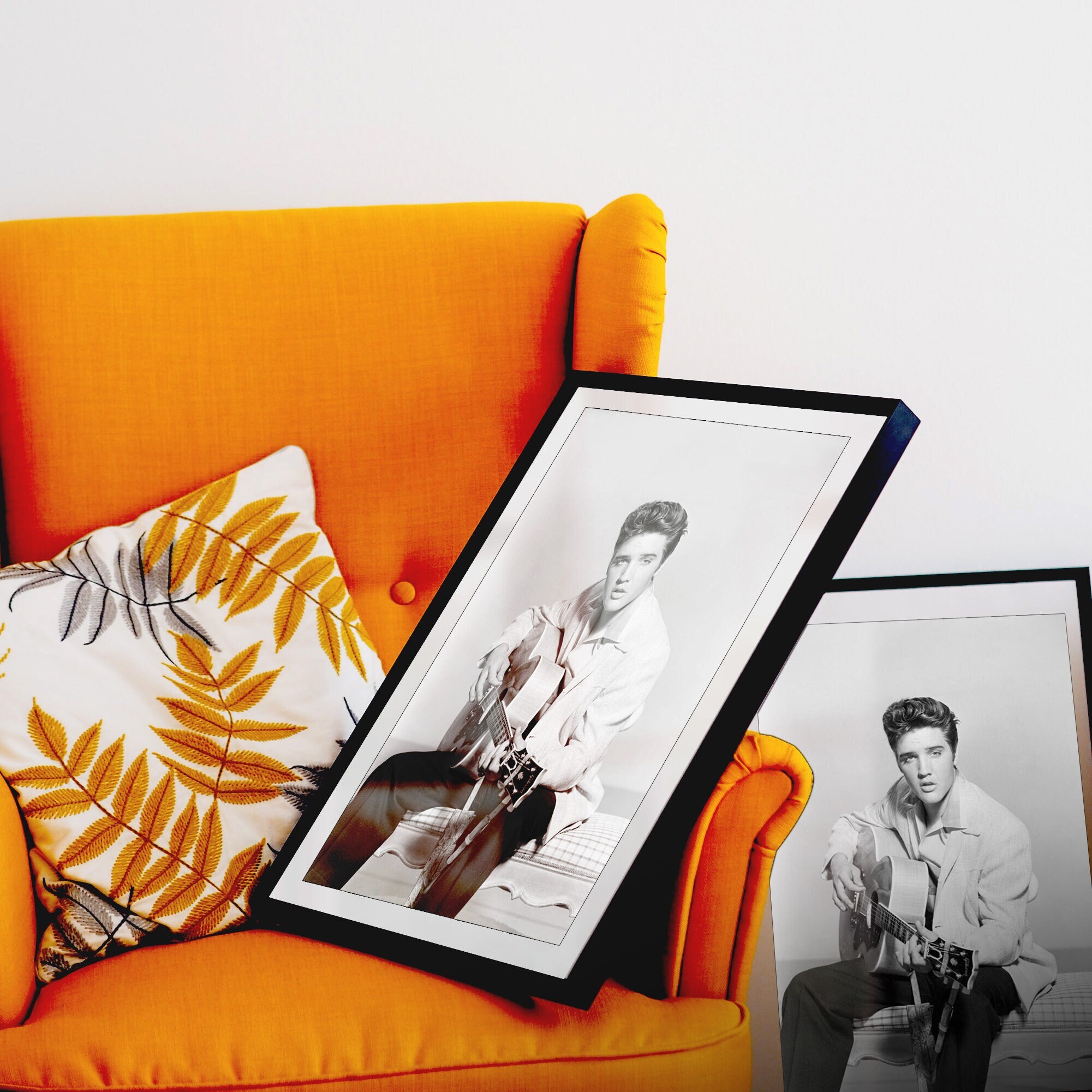 Elvis Presley Photoshoot Poster Print, Rock and Roll King Canvas Wall