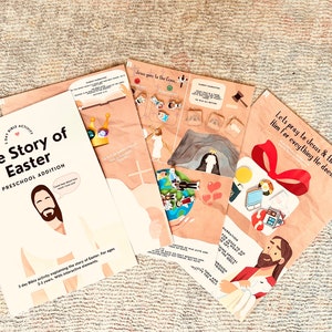 The Story of Easter for Kids (DOWNLOADABLE), Easter activity, Toddler learning, Sunday School Craft, Homeschool