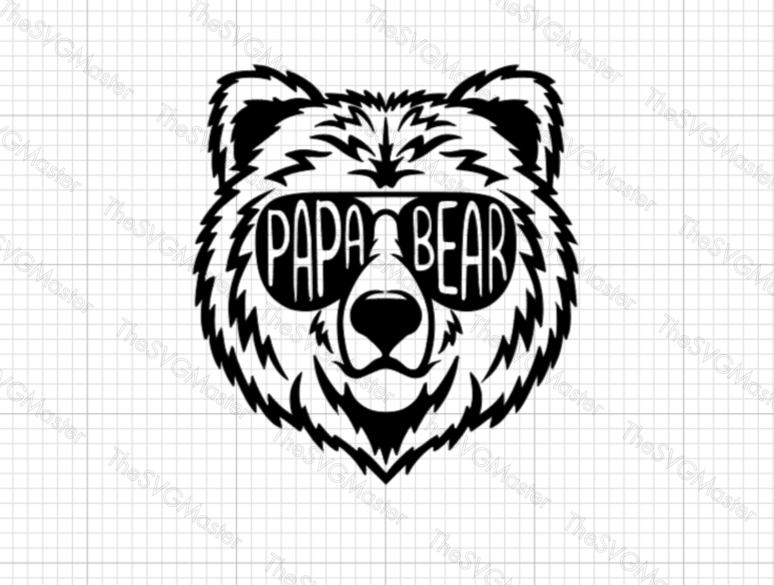 Macorner Papa Bear Gifts for Dad Graphic by little rabbit 995