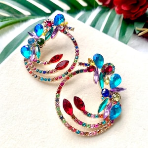 Bonita - Colorful Crystal Earrings