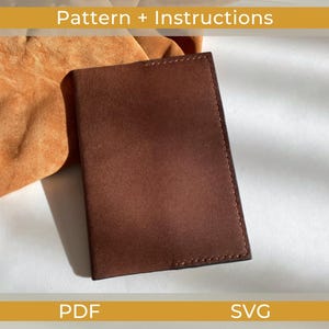 Passport Cover Pattern, Passport Case PDF Template, Passport Cover SVG,
