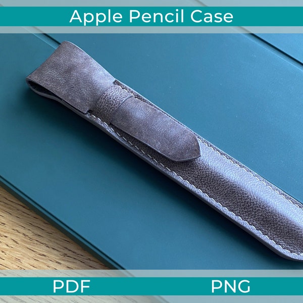 Apple Pencil Case PDF Pattern, Leather Pencil Case Template, Single Pen Sleeve PDF, PDF Pattern iPad Stylus Case, Apple Pencil Holder pdf