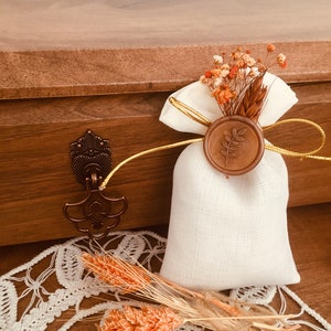 Sacchetti di bustina profumati alla lavanda personalizzati, sacchetti di lavanda sigillati, sacchetto di lavanda di lino sigillato floreale secco regalo di nozze