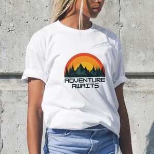 ADVENTURE AWAITS t-shirt, Nature T-shirt