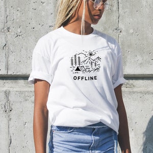 OFFLINE t-shirt, hiking t-shirt, nature shirt