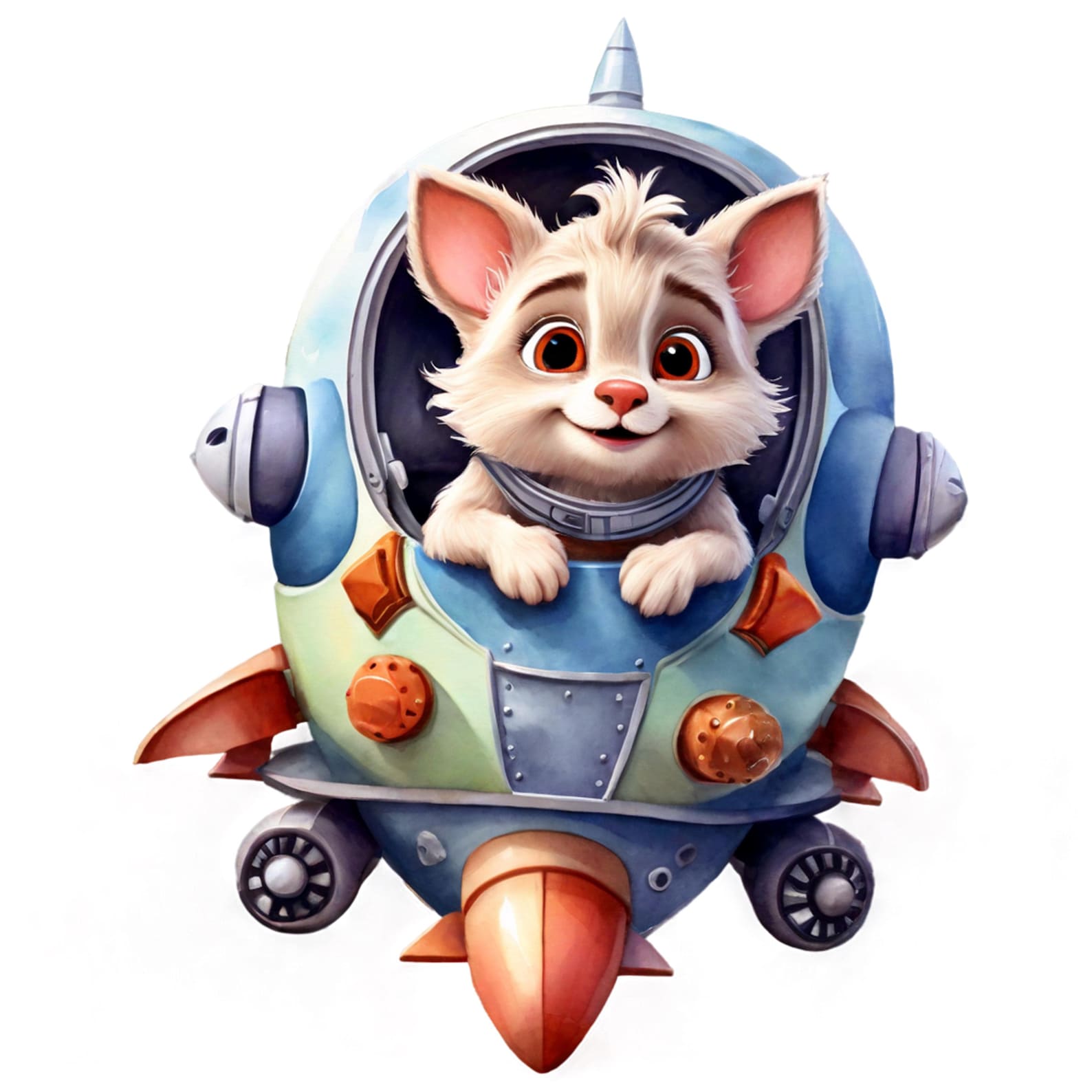 26 PNG Watercolour Animal Astronaut Clipart, Animal Clipart, Clipart ...