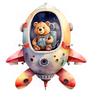 26 PNG Watercolour Animal Astronaut Clipart, Animal Clipart, Clipart ...