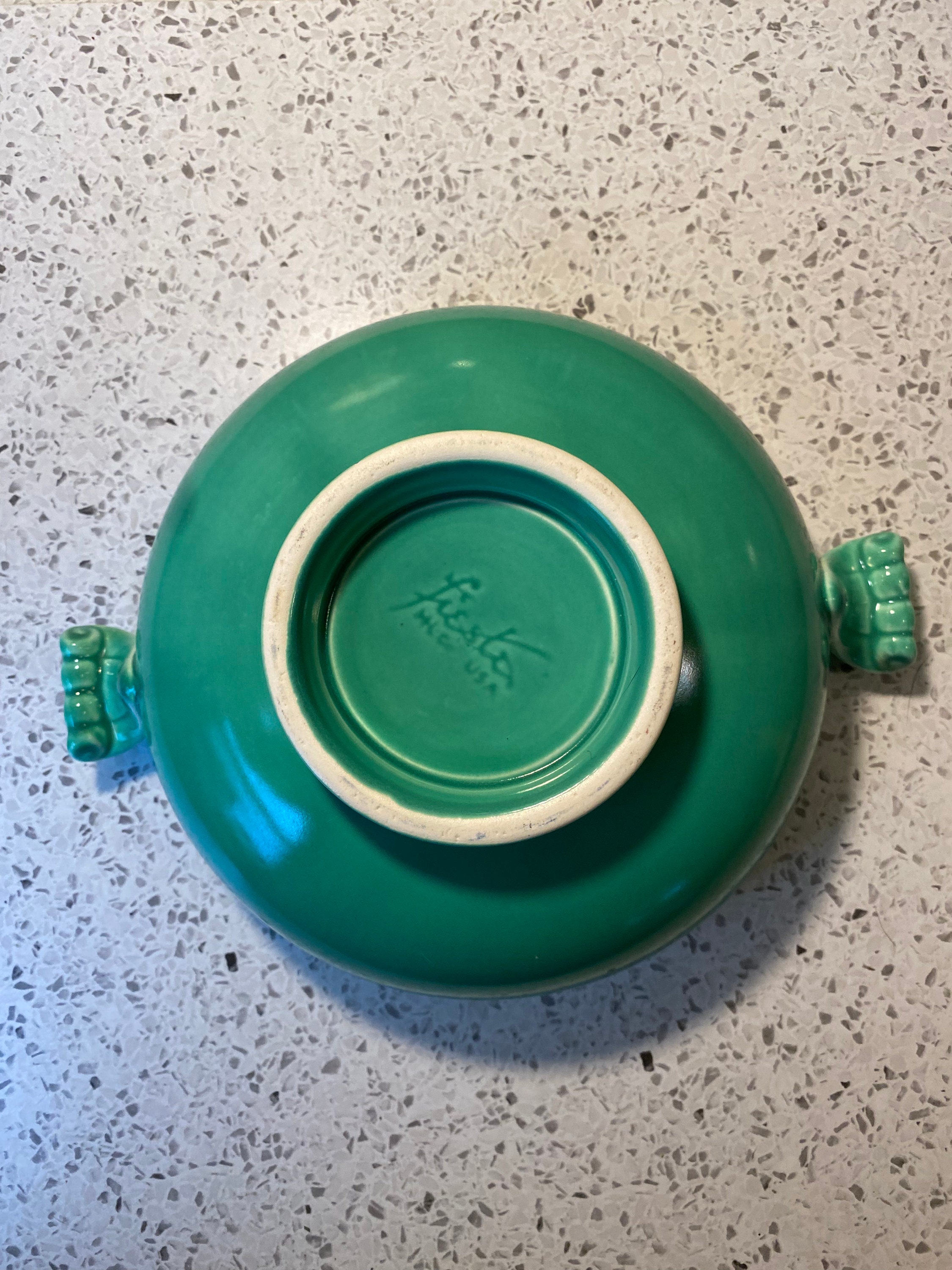 Vintage Original Green Fiestaware Casserole Dish - Very RARE Vintage Original Green Fiestaware Casserole Dish - Very RARE