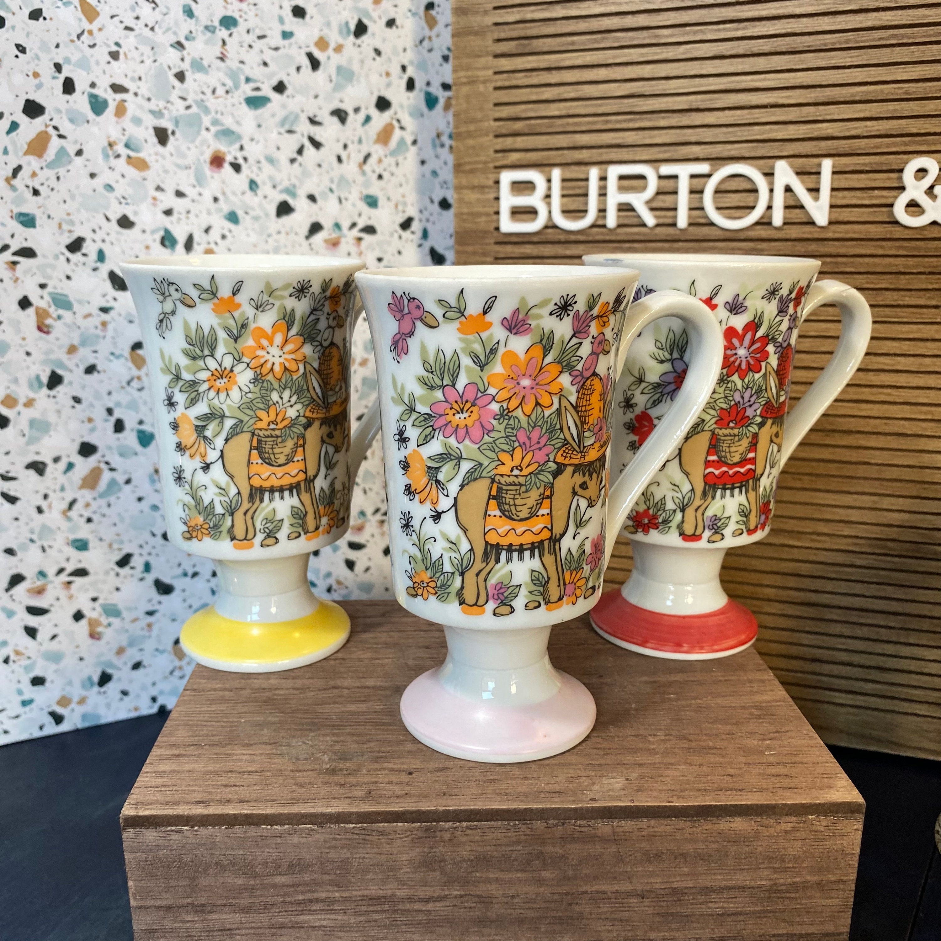 Vintage Midcentury Tall Coffee Cup Arnart Columbian Coffee Mug With ...