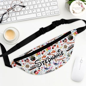 Personalized Disney Cruise Fanny Pack, Mickey and Friends Cruise Trip Bag, Disney Family Cruise 2024, Disney Wish Dream Magic Wonder Fantasy