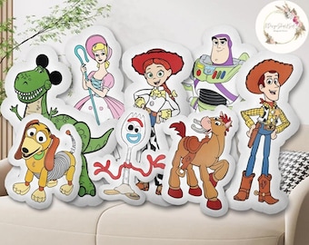 Custom Shape Disney Pixar Toy Story Pillow, Toy Story Characters Plush Pillow Case, Buzz Lightyear Woody Birthday Gift, Home Sofa Decoration