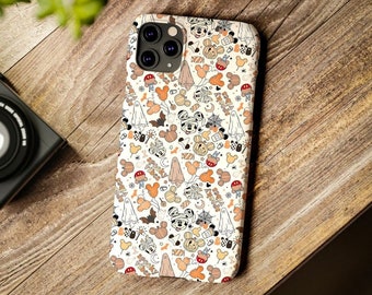Mickey and Friends Pumpkin Ghost Disney Halloween Phone Case, Spooky Vibes Trick or Treat Disney Family Halloween Party 2024, Spooky Season